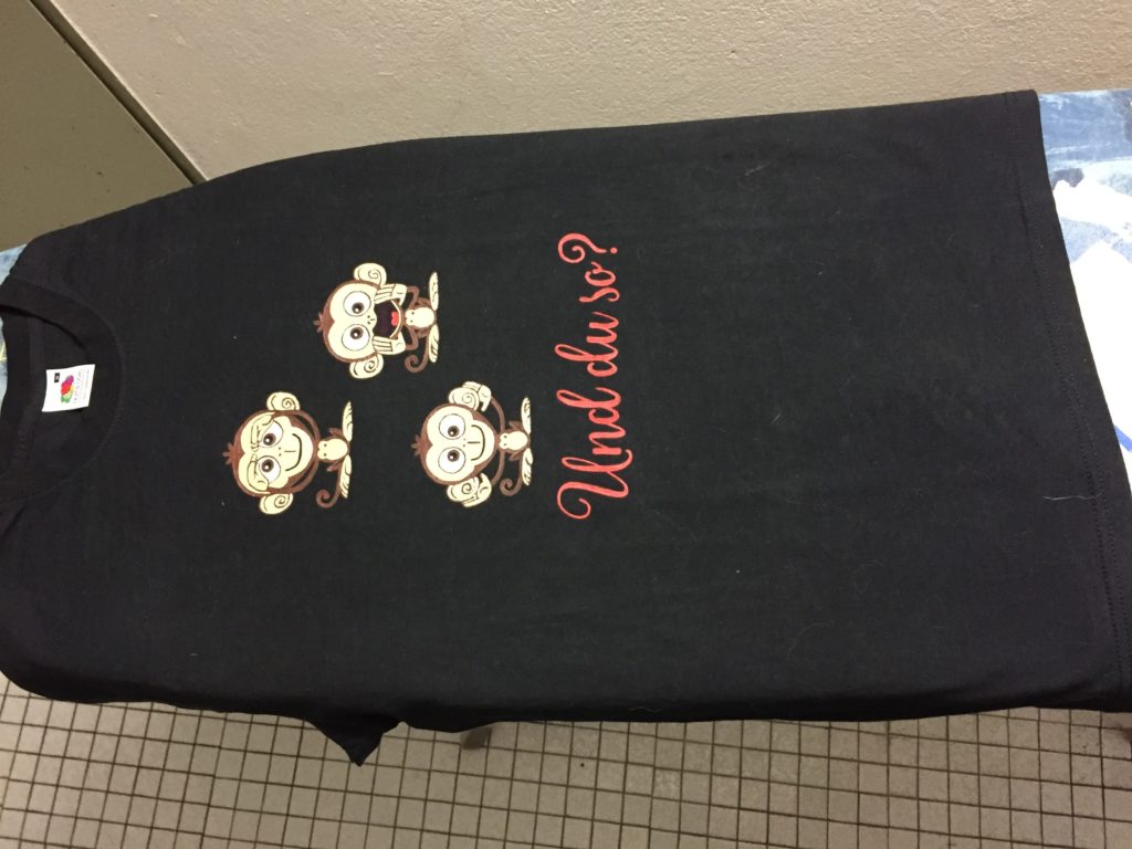 Drei Affen Shirt - Stoffe bemalen