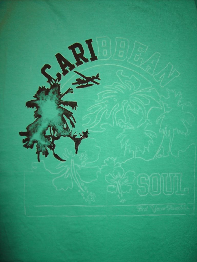 Carribean Soul Shirt - Stoffe bemalen - selbstbemaltes Shirt