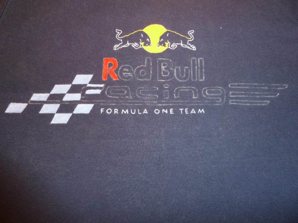 Red Bull Racing Formula 1 Team - Vettel Logo - stoffe-bemalen.de